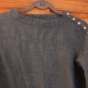 J crew chambray blouse
